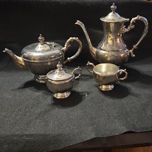 Elegant Silver Plated Tea Set